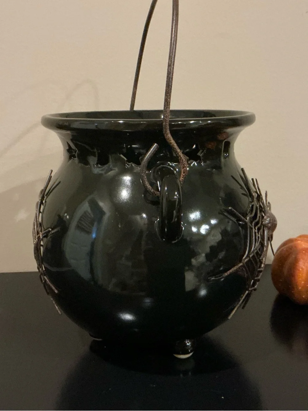 Ceramic Halloween Witch’s Brew Cauldron Luminaria 🧙